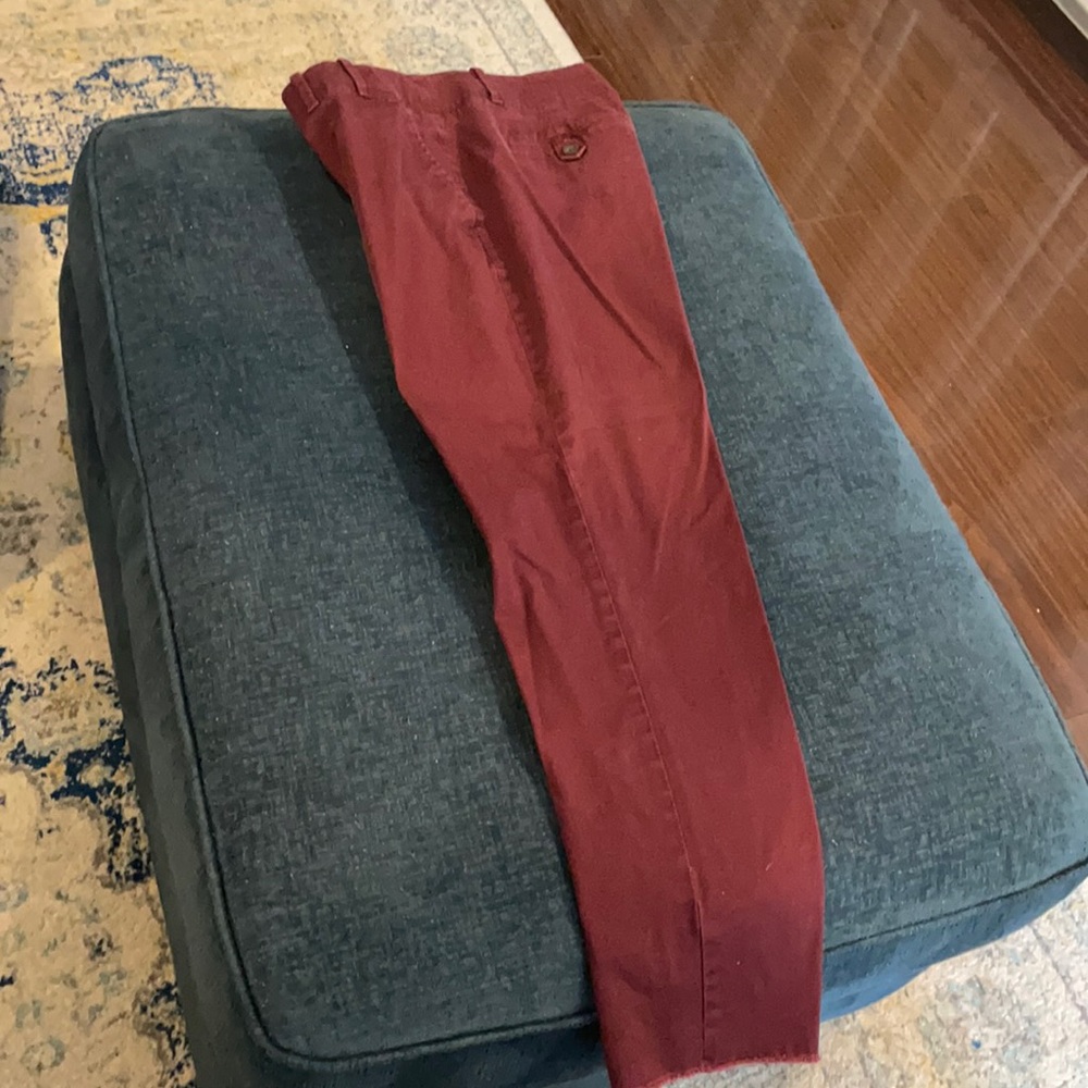 Talbots Khakis, burgundy color